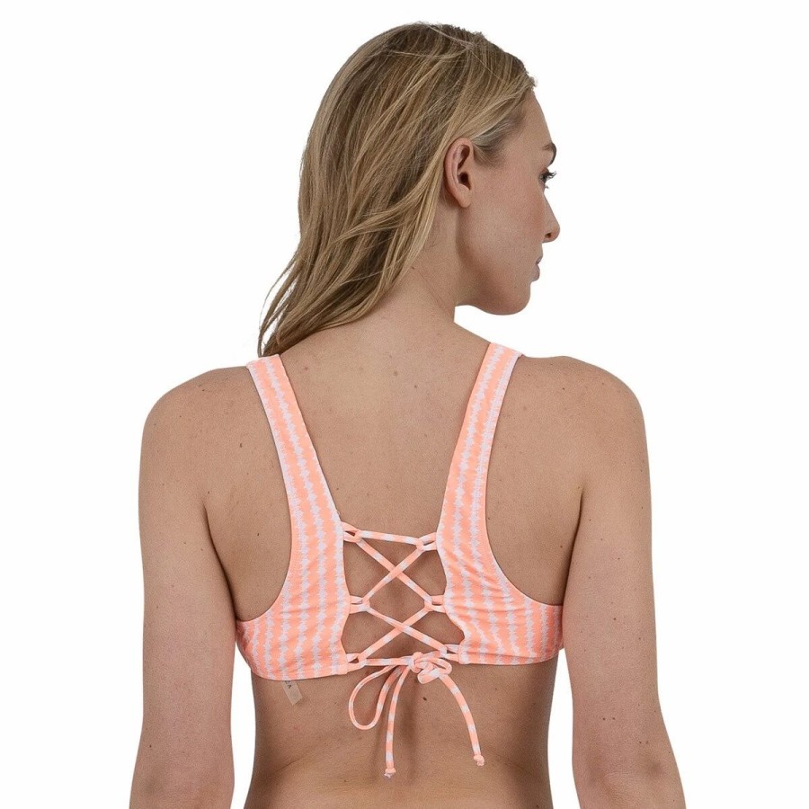 Swimsuits * | Swimsuits Juniors Cyn & Luca Check Me Out Tall Triangle Top