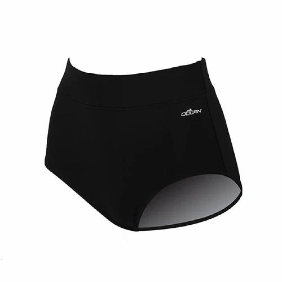 Swimsuits * | Swimsuits Womens Dolfin Solid Conservative Swim Bottoms Briefs Black