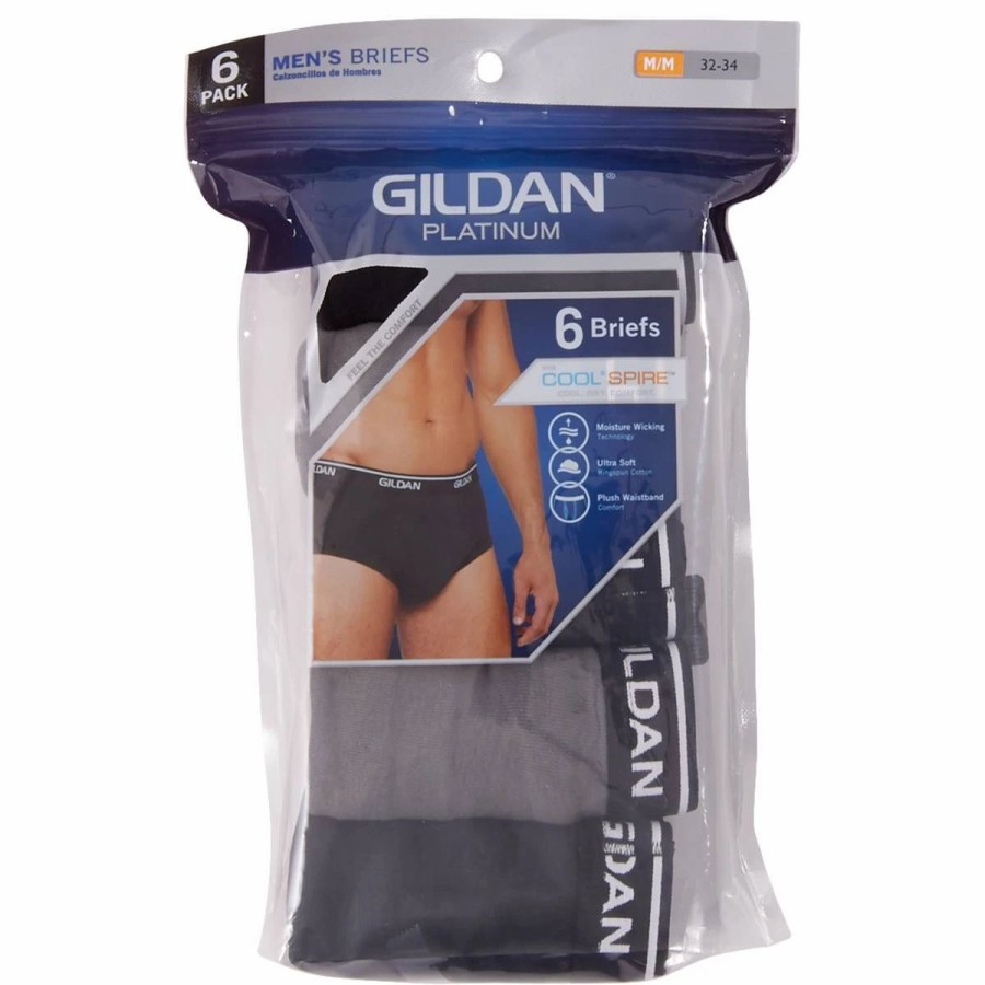 Underwear * | Underwear Mens Gildan 6Pk. Briefs