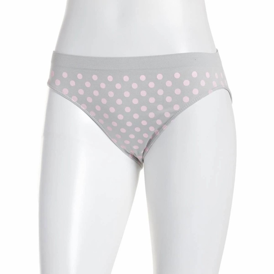 Underwear * | Underwear Womens Rene Rofe Nylspan Polka Dot Hi-Cut Panties 14355S-7024Qg